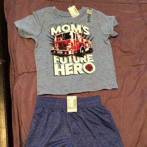 Baby buoy shirt and shorts set